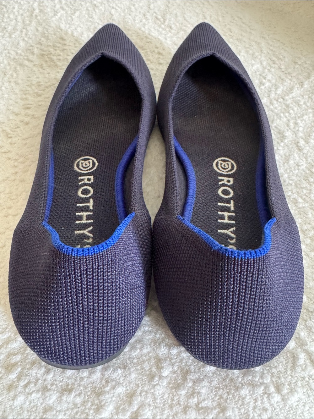 Rothy's The Point, Navy Flats Size 9 - Picture 3 of 6